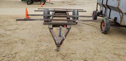 4 BALE ROUND BALE TRAILER WITH BUMPER HITCH