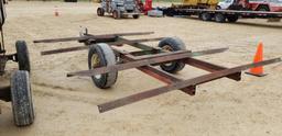 4 BALE ROUND BALE TRAILER WITH BUMPER HITCH