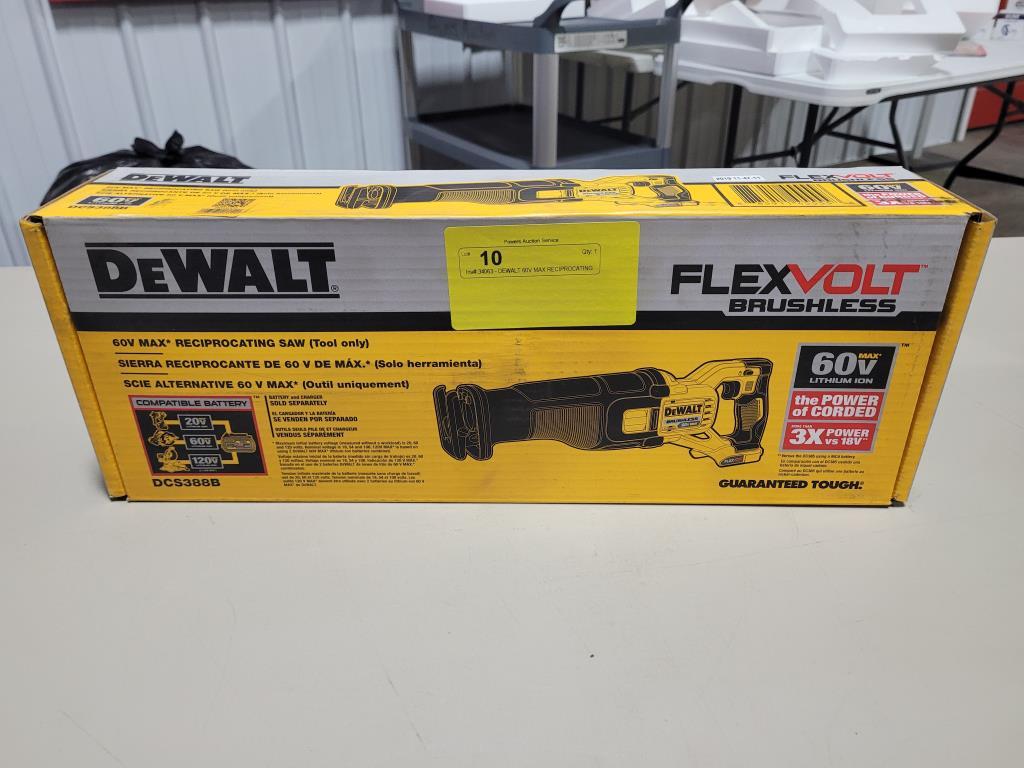 DEWALT 60V MAX RECIPROCATING SAW