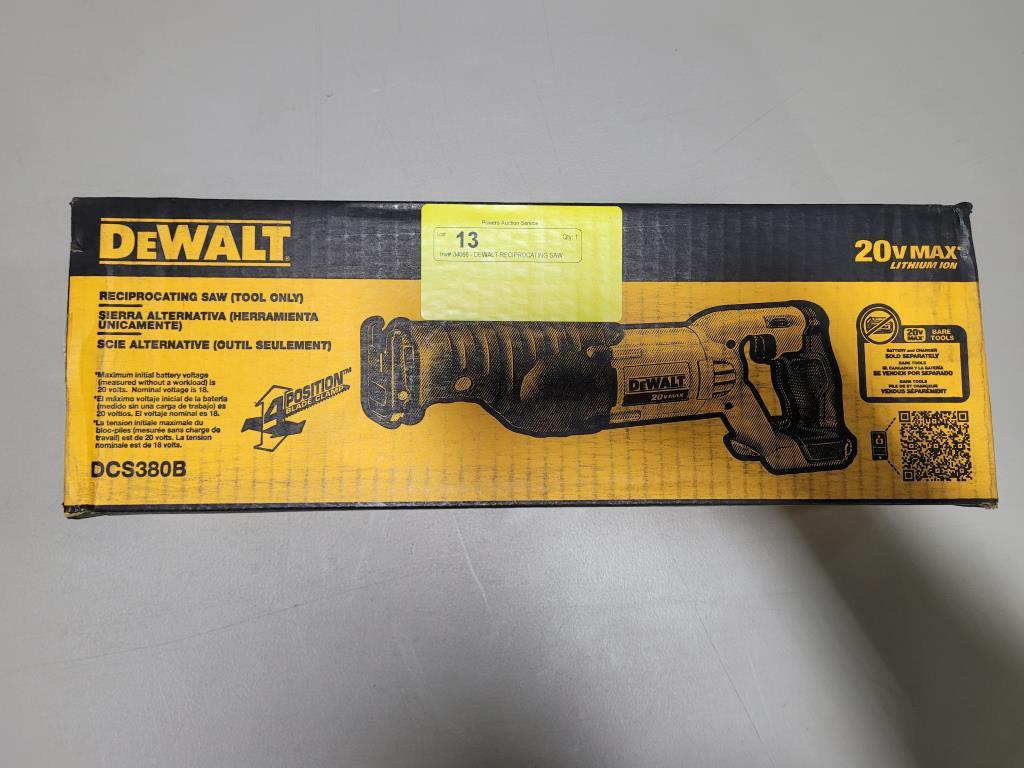 DEWALT RECIPROCATING SAW