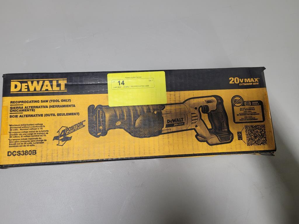 DEWALT RECIPROCATING SAW