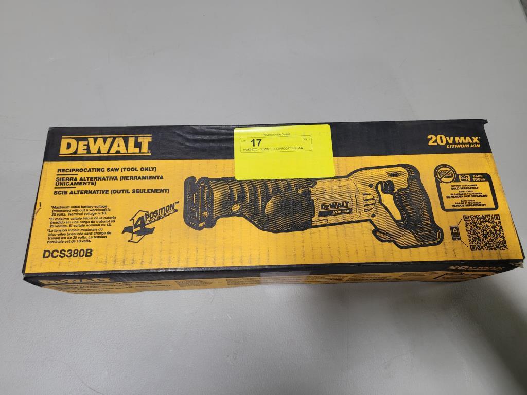 DEWALT RECIPROCATING SAW