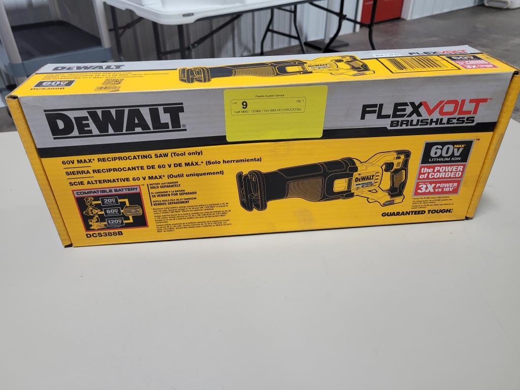 DEWALT 60V MAX RECIPROCATING SAW