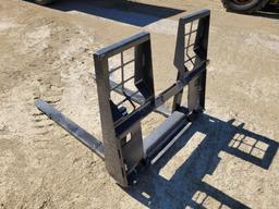 New 48" Walk Through Pallet Forks