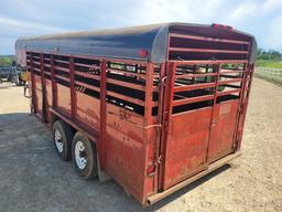 2001 Boge Built Livestock Trailer