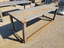 New Steel Shop Table