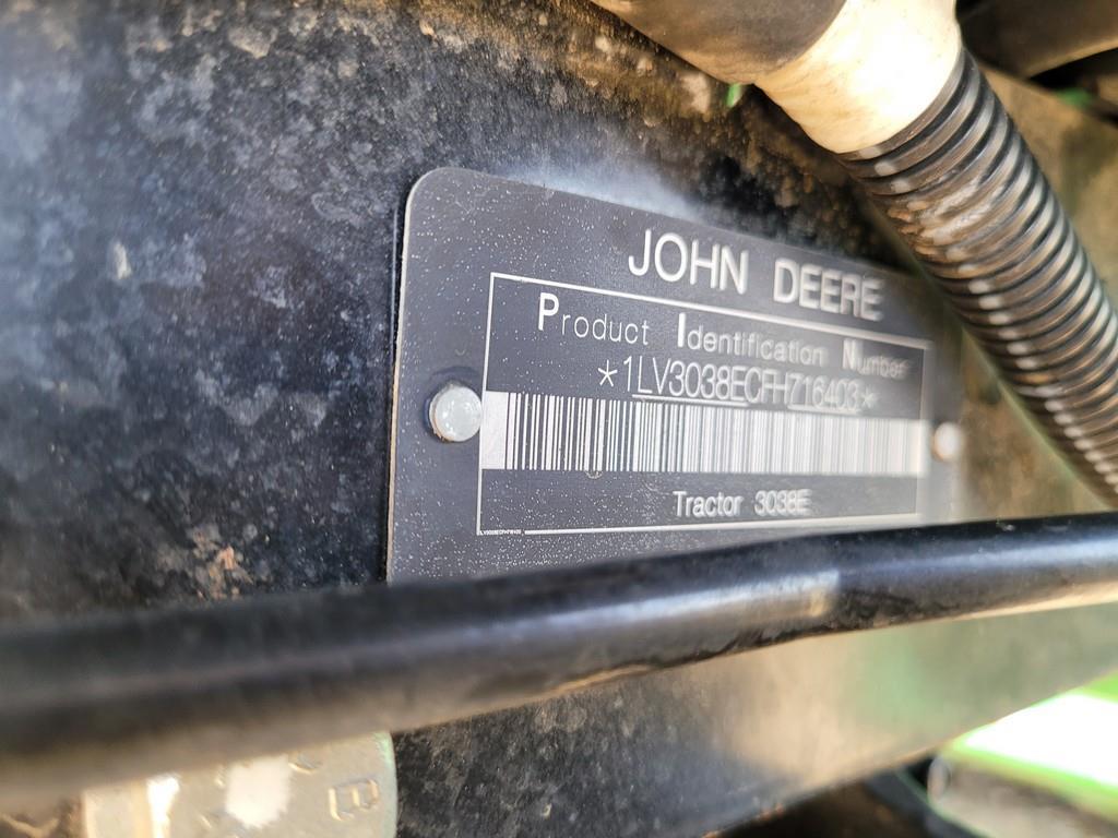 John Deere 3038E Compact Tractor