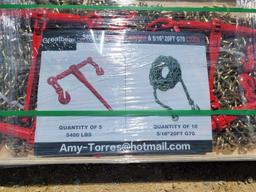 New Great Bear 5/16" x 20' Log Chains & Binders