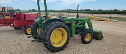 JOHN DEERE 950 TRACTOR WITH JD 75 LOADER