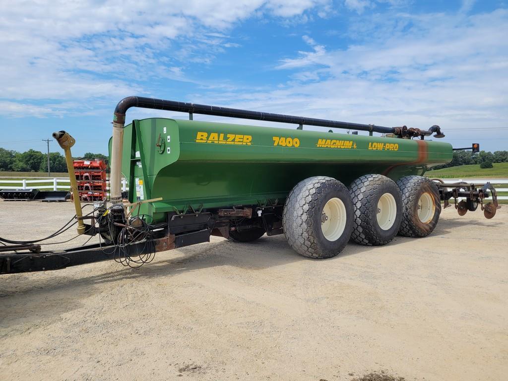 Balzer 7400 Low Profile Manure Applicator Tank