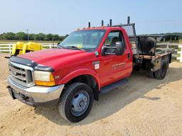 1999 Ford F550 Flat Bed Pick Up Truck