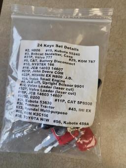 New Heavy Equipment 24 Key Set