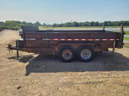 2012 Quality Steel & Aluminum 14' Dump Trailer