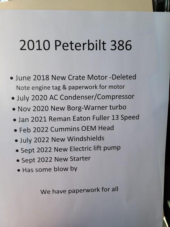 2010 Peterbilt 386 Semi Tractor