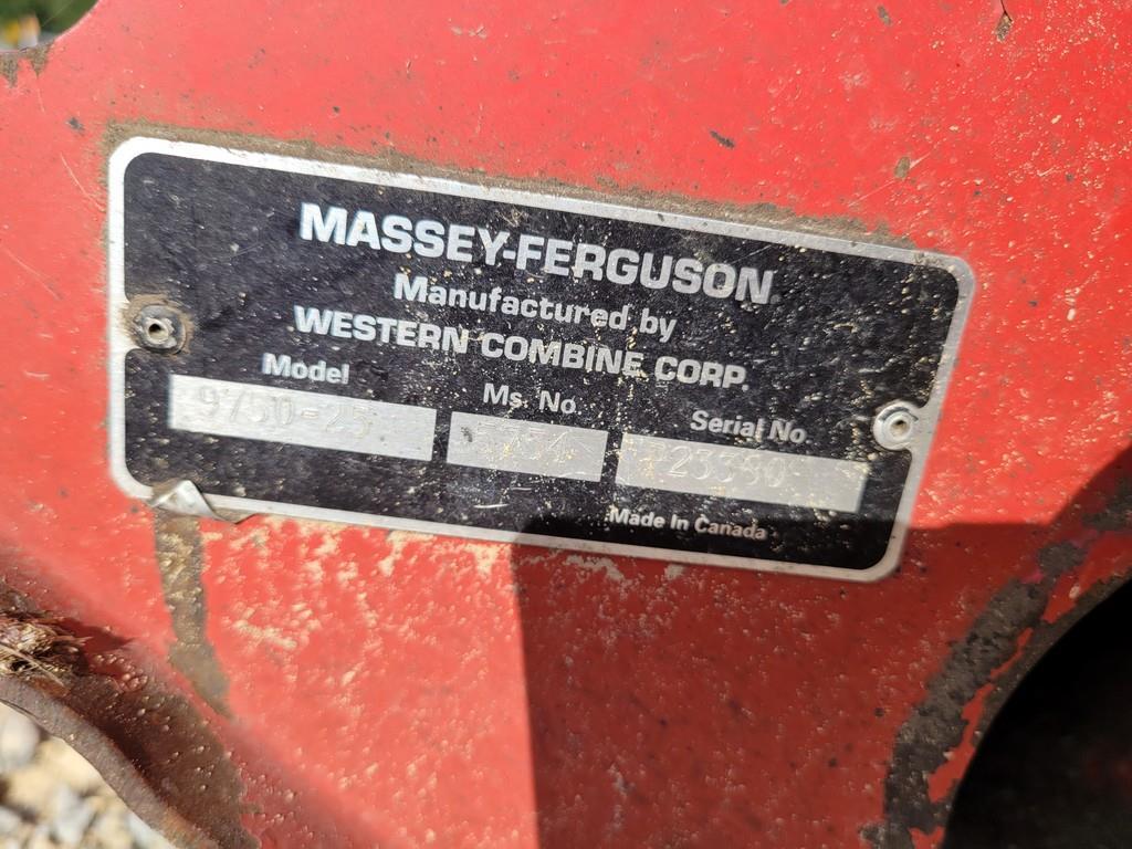 Massey Ferguson 9750 25' Bean Head