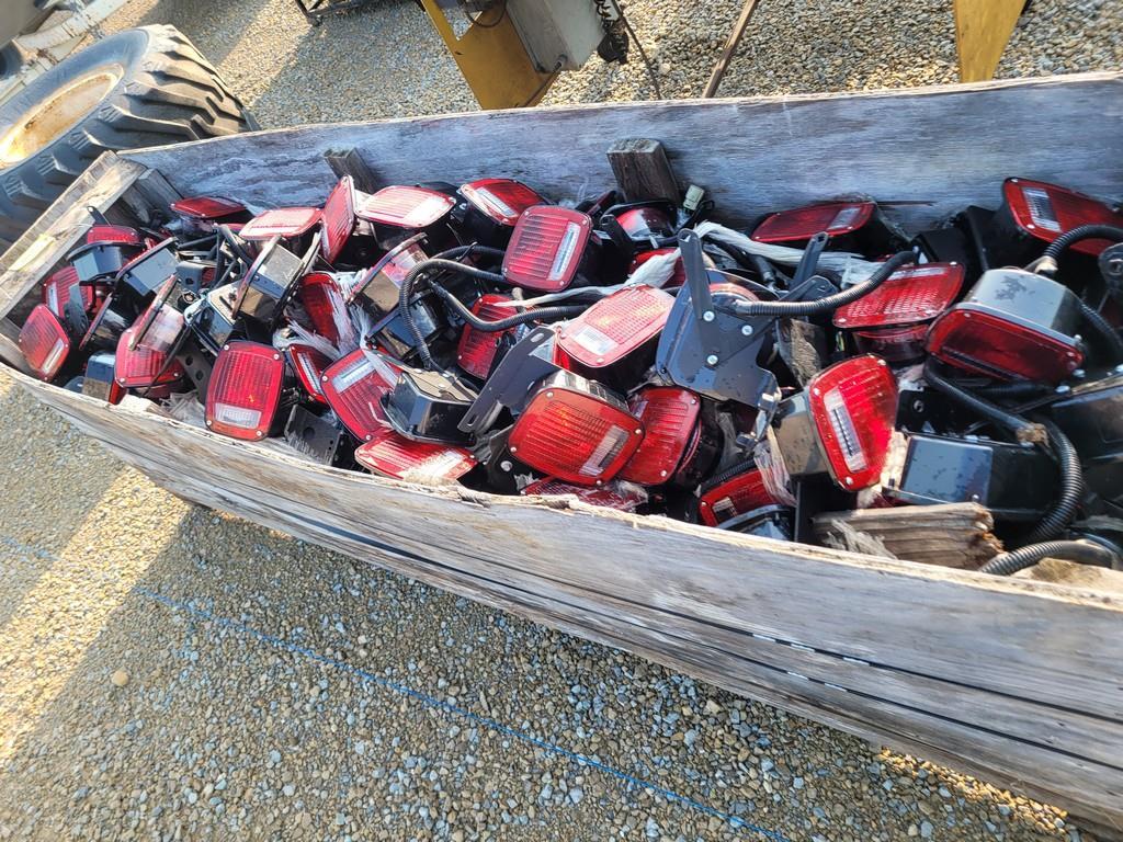 Crate Of OEM Take Off Tail Lights