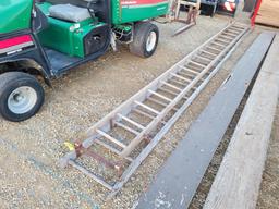 36' Wooden Extension Ladder