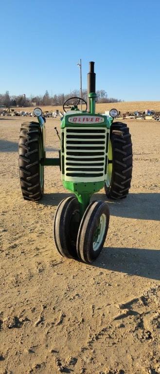 OLIVER 770 GAS TRACTOR, RESTORED