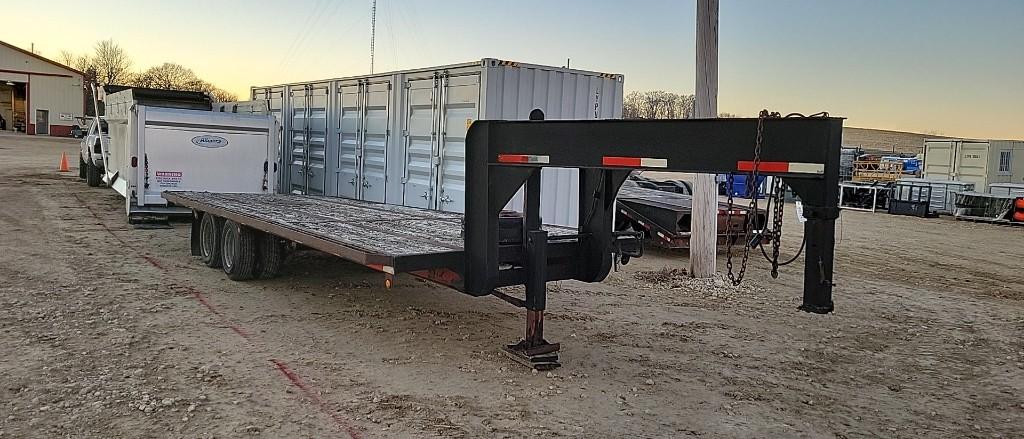 1988 HOLDEN IND GOOSENECK FLATBED TRAILER