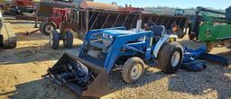 FORD 6120 TRACTOR W/ LOADER & (2)  BELLY MOWERS