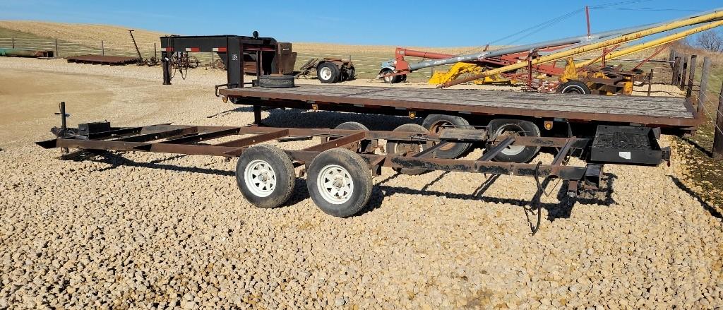 24' CAMPER TRAILER FRAME W/ AXLES