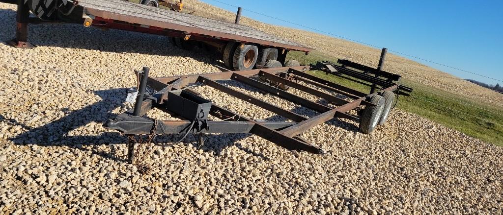 24' CAMPER TRAILER FRAME W/ AXLES