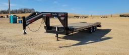 2013 CORN PRO 25' GOOSENECK TRAILER, TANDEM AXLE