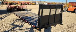 STEEL FLATBED 24' X 8'6" W/ HEADACHE RACK