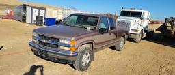 1995 CHEVY K1500 TRUCK, EXT CAB, 4WD