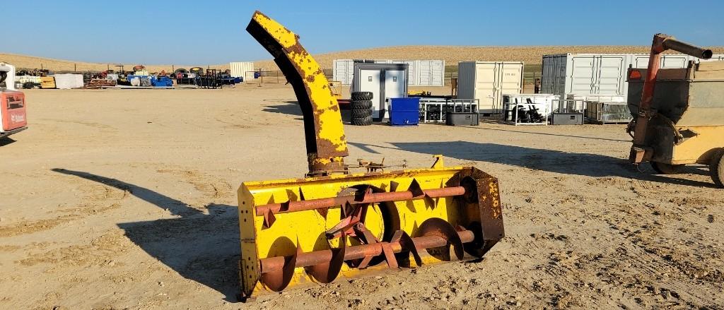 7' 3PT YELLOW REAR MOUNT SNOW BLOWER- 540 PTO