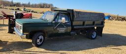 1989 GMC 3500 DUMP TRUCK-GAS, AUTO TRANSMISSION