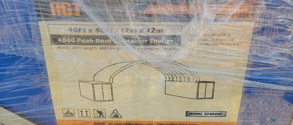 NEW AGT-ST4040C 40' X 40' CONTAINER SHELTER