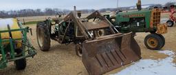 OLIVER 770 TRACTOR WITH LOADER - DOES NOT RUN