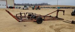 BIG ROUND BALE CART W/ 3PT BALE SPEAR W/ BALL