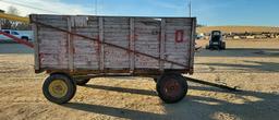 7 X 12 WOODEN BARGE BOX ON JD 1065 GEAR