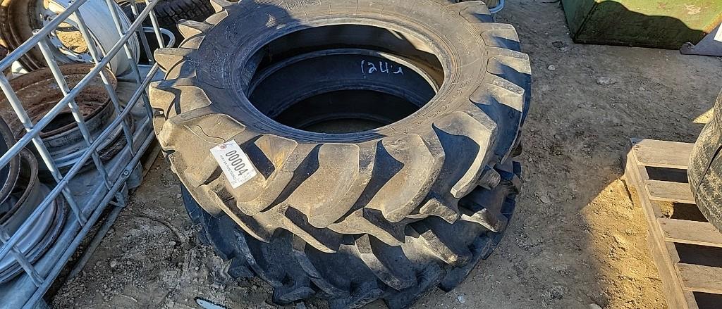 PAIR OF 12.00 X 4 - 24 TIRES