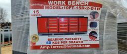 NEW STEELMAN 10" WORK BENCH WITH 15 DRAWERS
