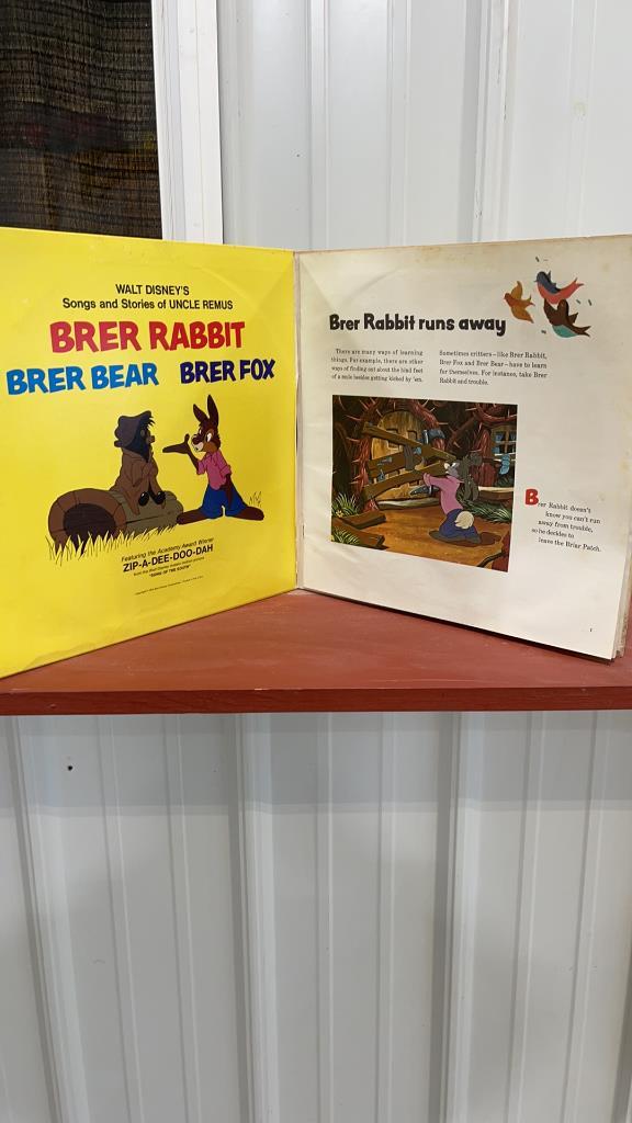 8- WALT DISNEY ILLUSTRATED BOOKS W/ 38 LP RECORDS