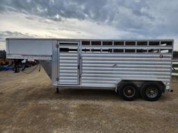 2016 Kiefer Built 16' Gooseneck Livestock Trailer