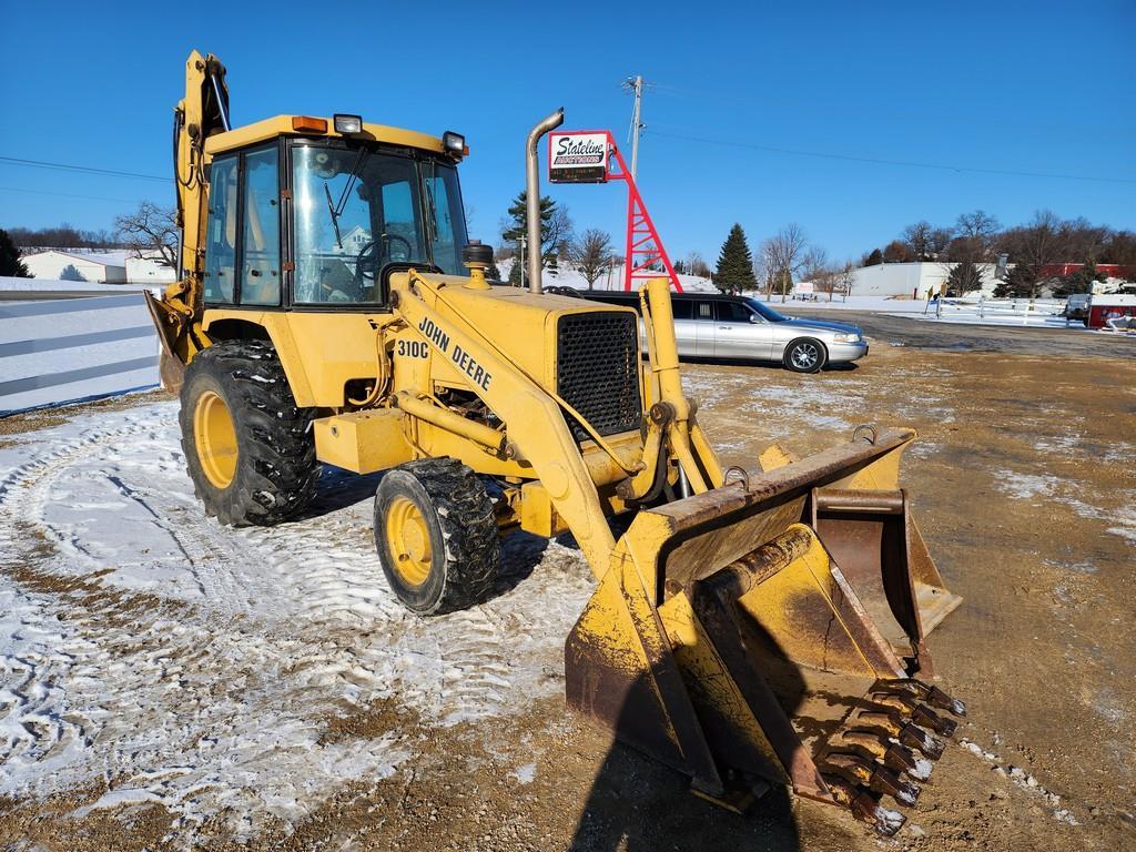 1990 John Deere 310C Loader Backhoe