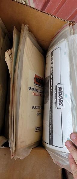 (3) BOXES OF WOODS & MISC MANUALS