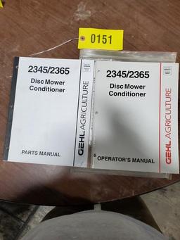 Gehl 2345, 2365 Mower Conditioner Manual