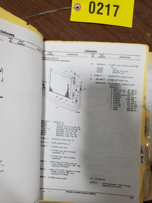 International TD15C Crawler Dozer Parts Catalog