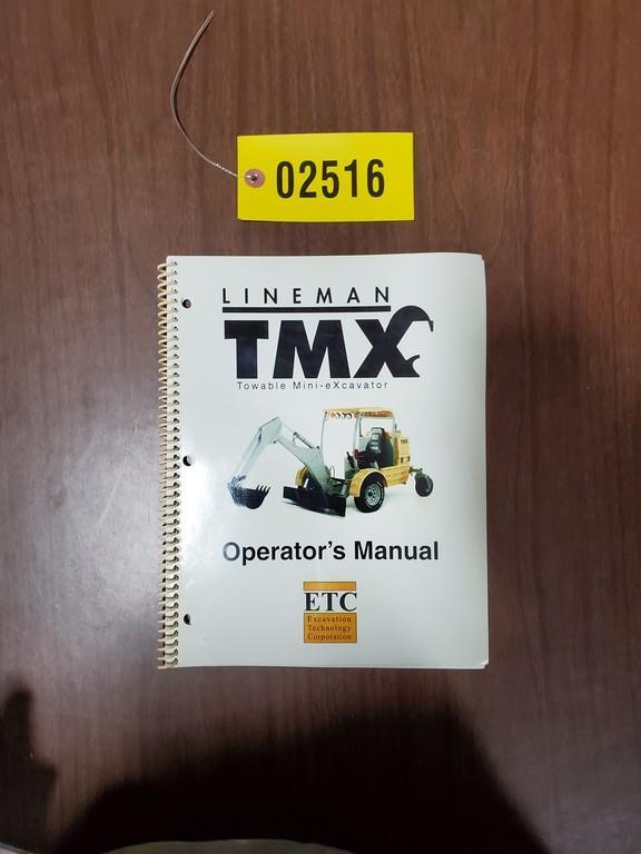 TMX Lineman Mini Excavator Manual