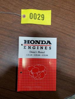 Honda GX120, GX160, GX200 Motor Manual