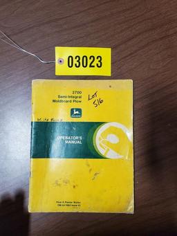 John Deere Mold Board Plow Manual