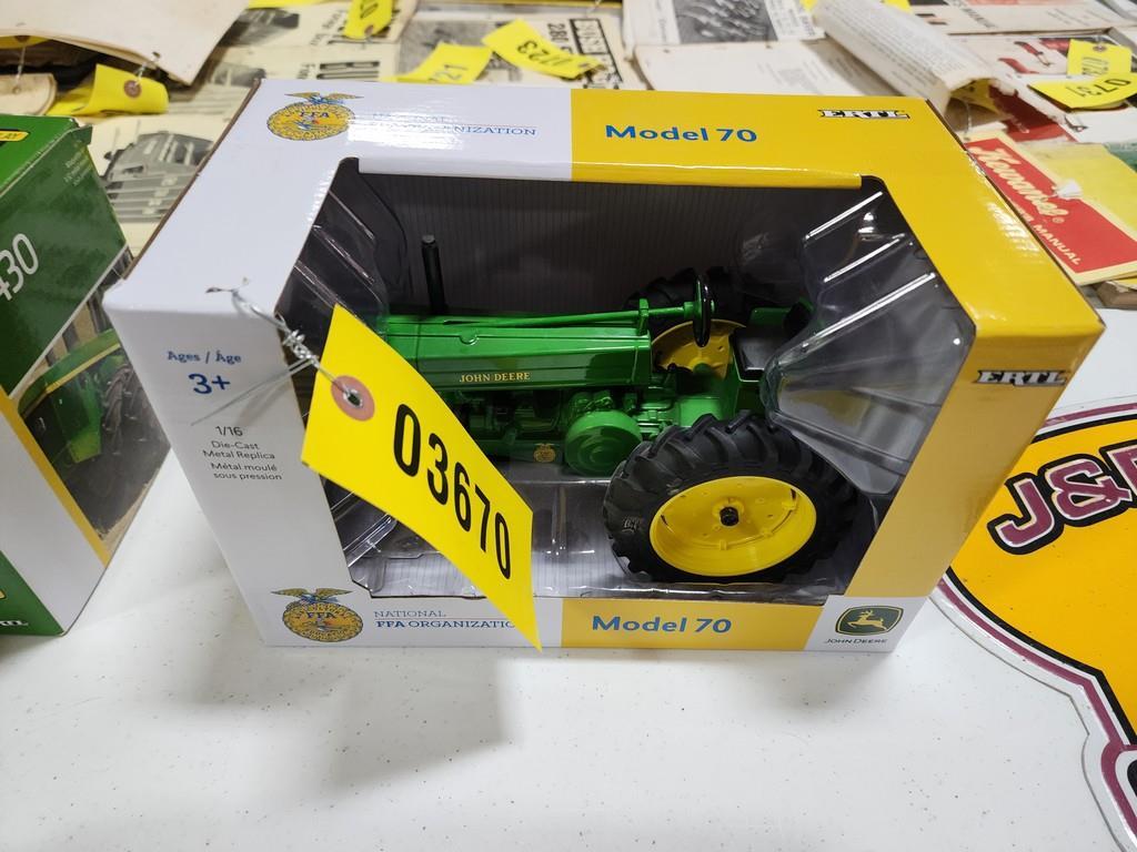 John Deere 70 FFA Toy Tractor