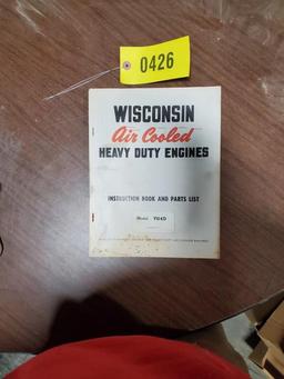 Wisconsin VG4D Air Cooled Motor Parts List