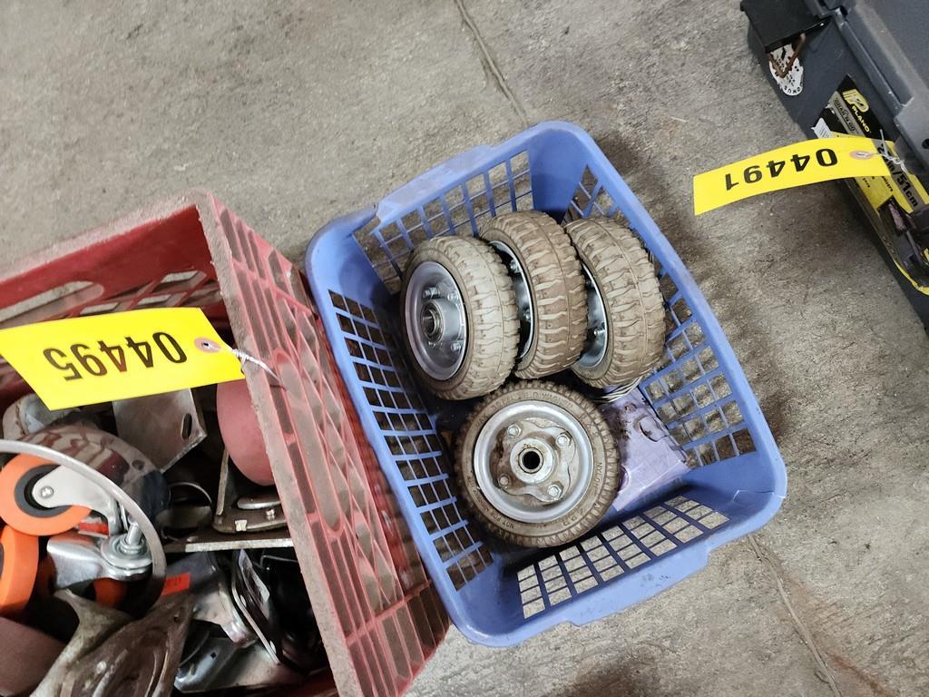 Crate Of Casters & Wheels