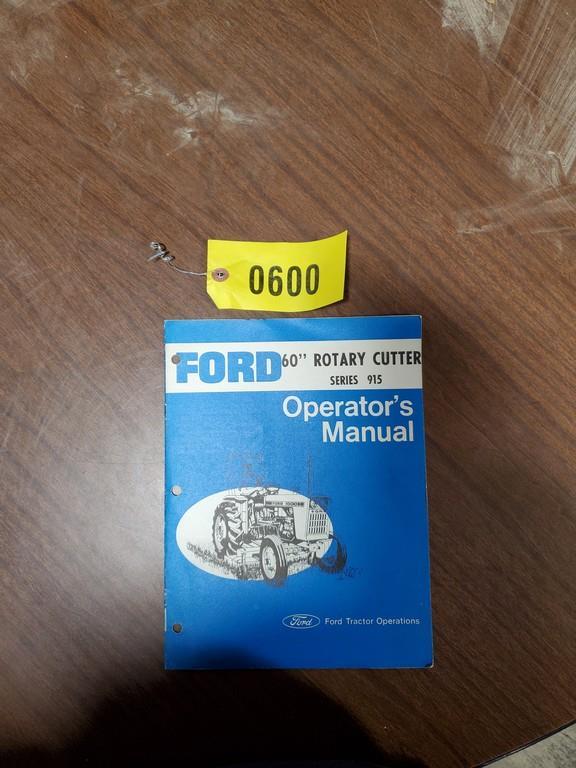 Ford 915 Series Rotary Cutter Manual